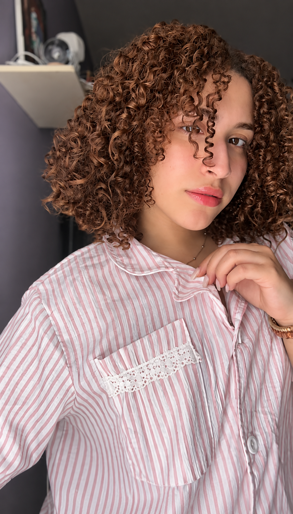 Blush Stripe Classic Pajama Set