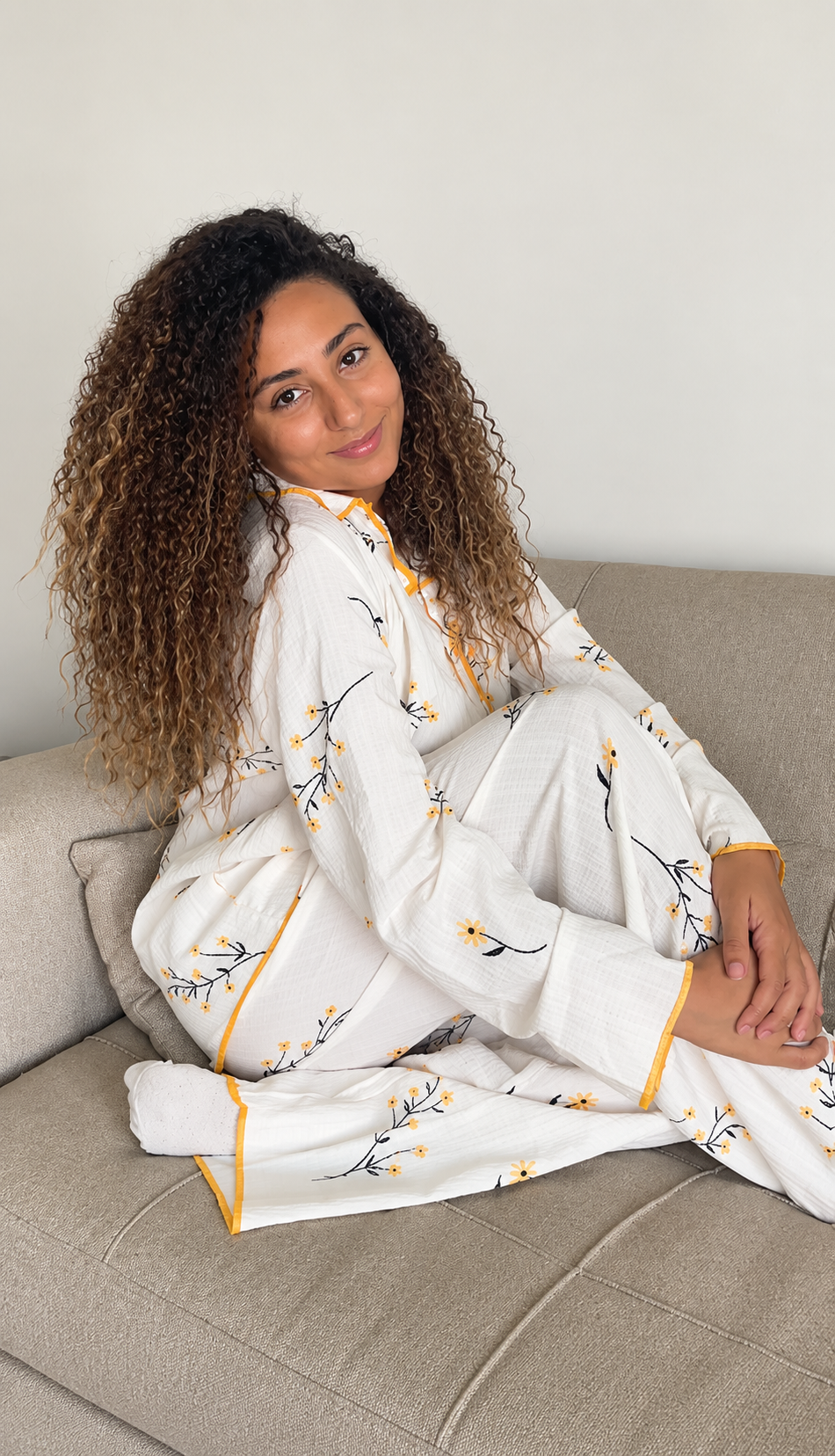 Sunny Daisy Pajama Set