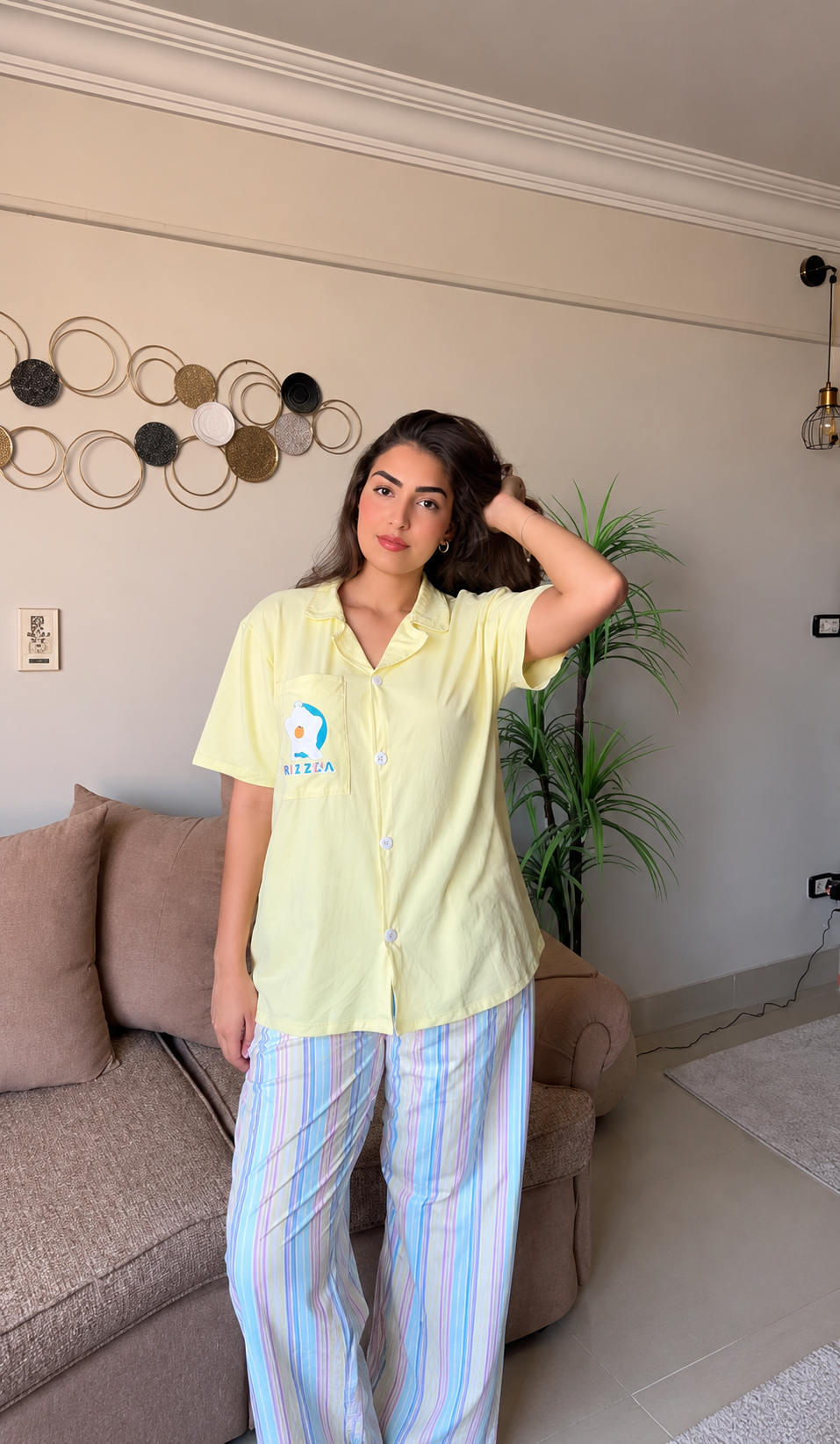 Sunny Stripe Pajama Set