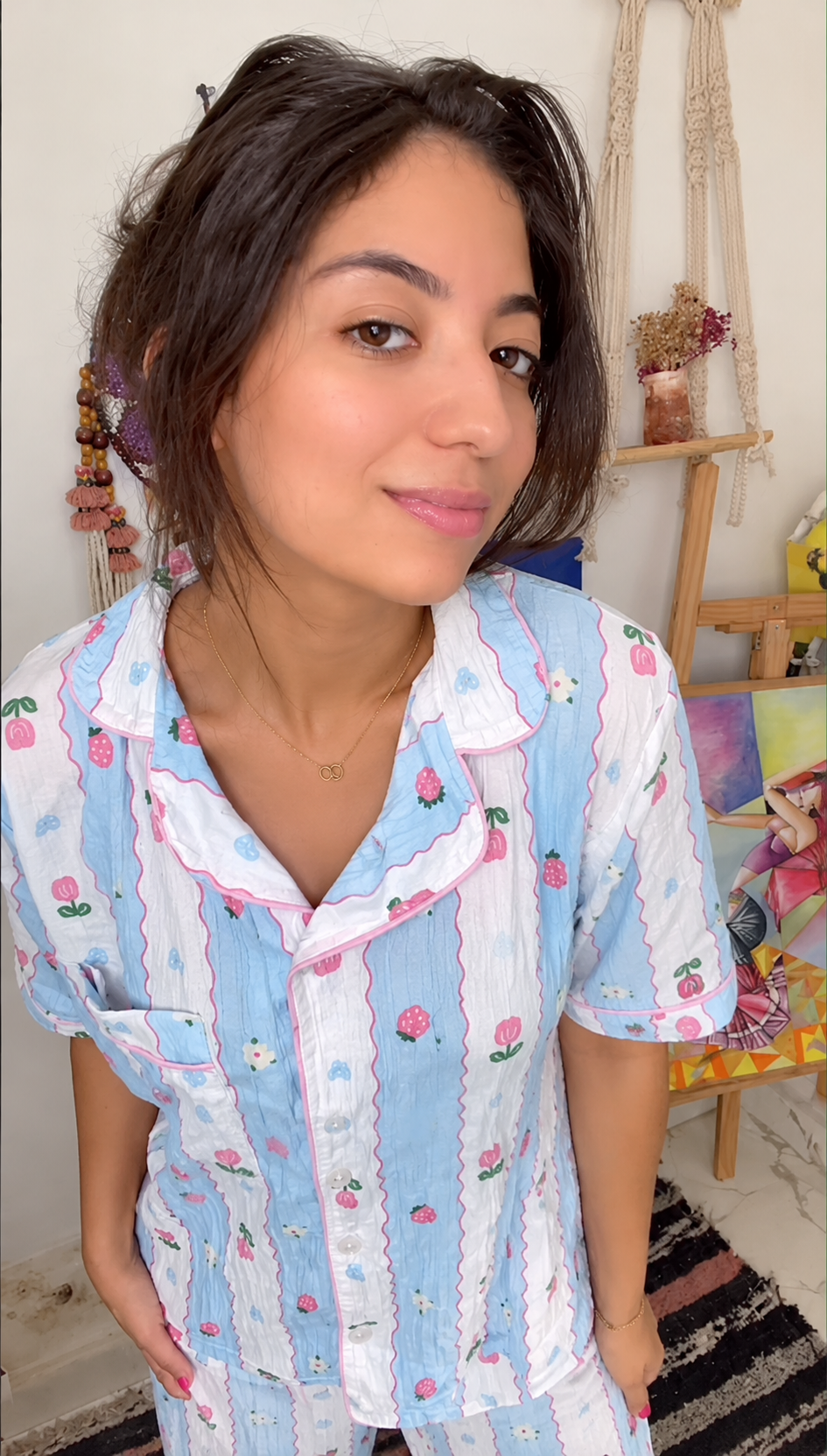 Cherry Bloom Pajama Set