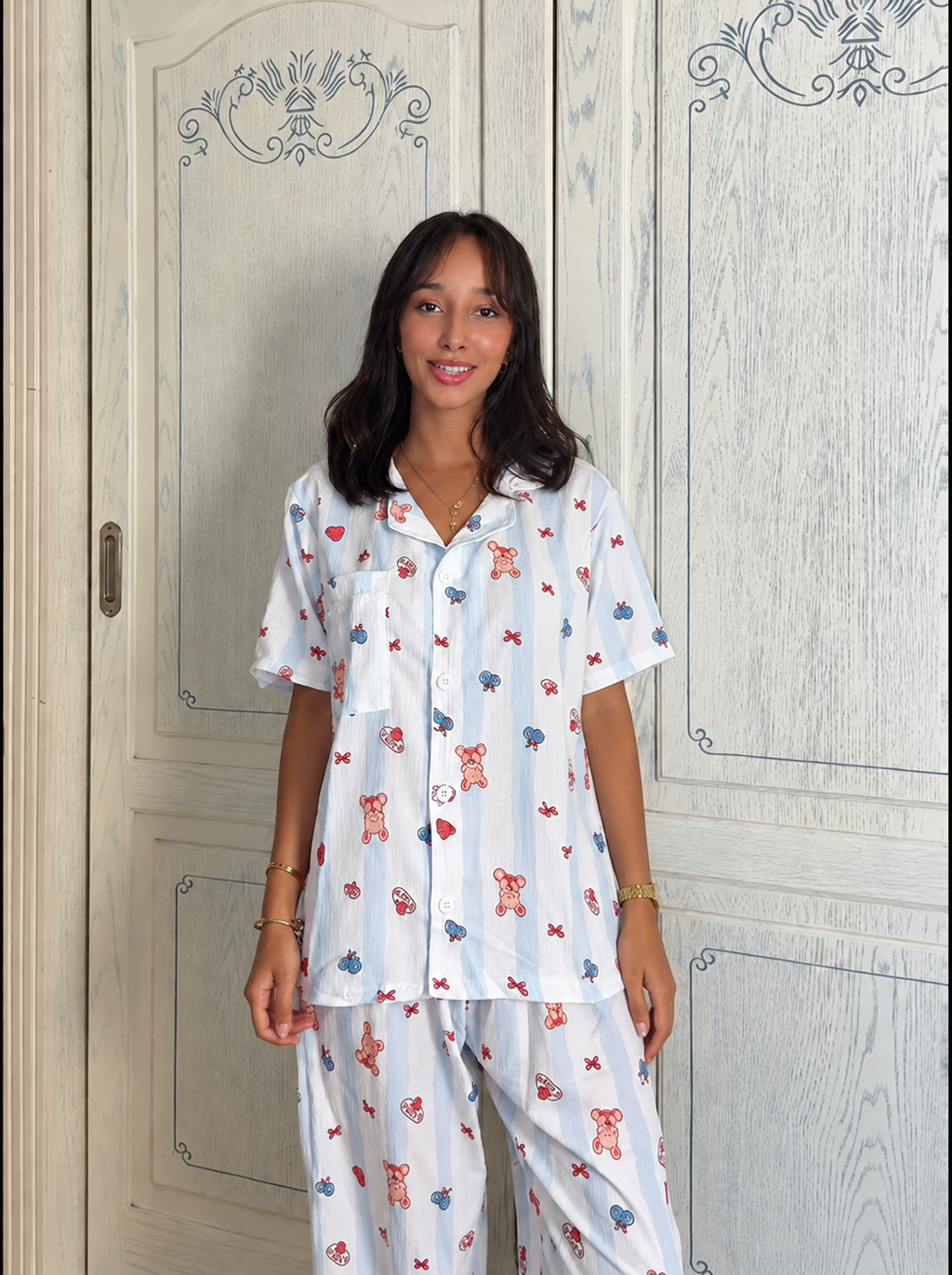 Teddy Love Pajama Set