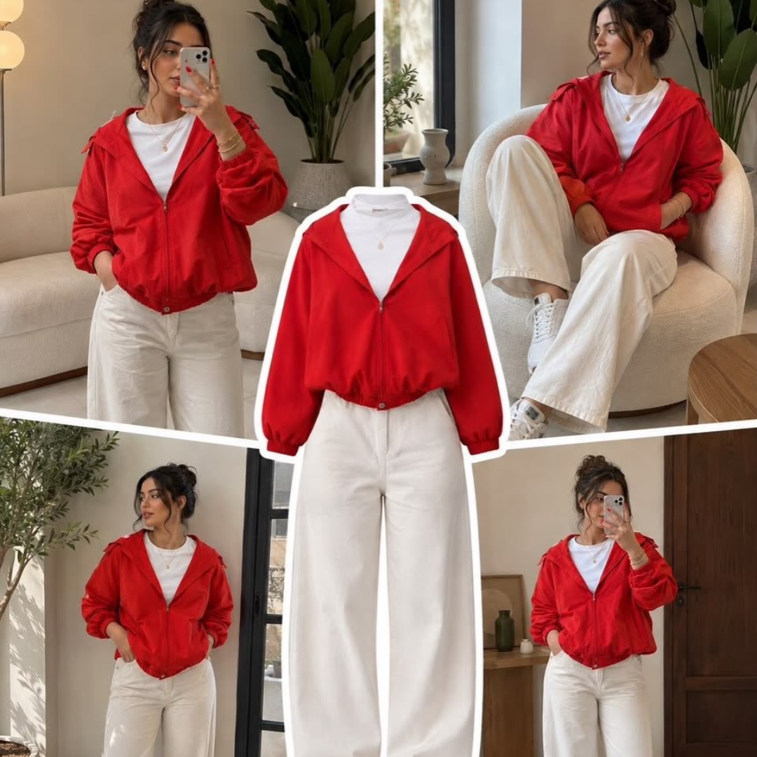 Red Waterproof Jacket
